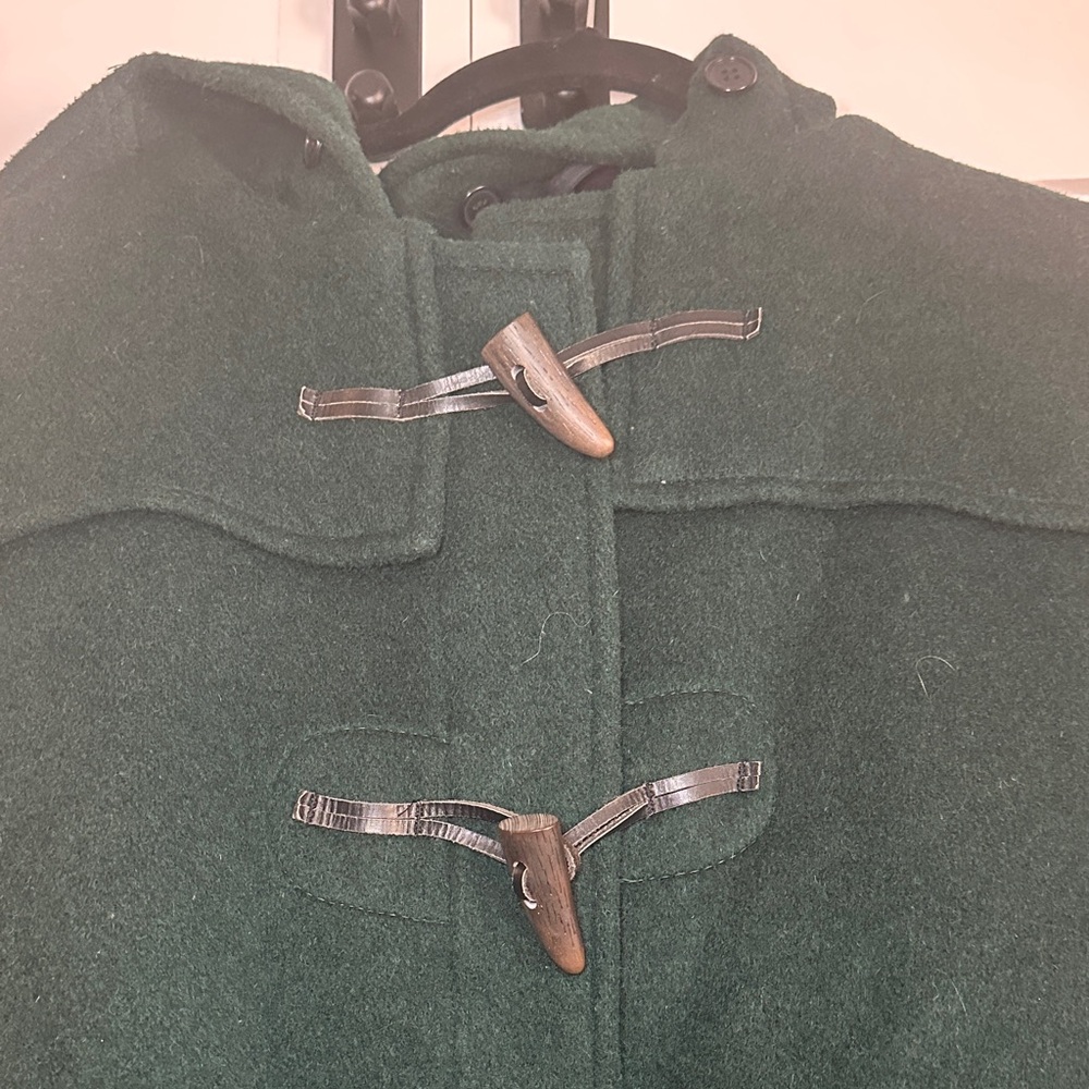 Dark Green Toggle Coat Duffle coat - Picture 2 of 7